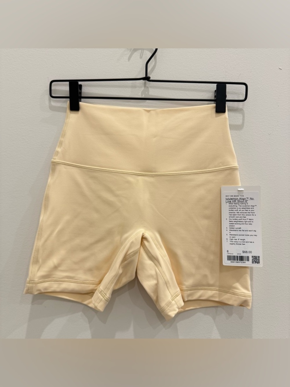 lululemon athletica Align High-Rise Shorts in buttercream
